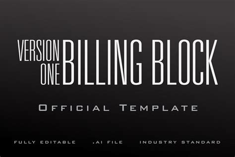 The Billing Block Template :: Behance