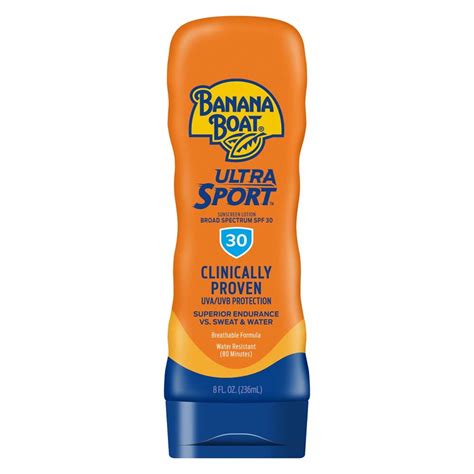 BANANA BOAT SPORT PERFORMANCE LOTION SPF 30 8 OZ - Midwest Distribution