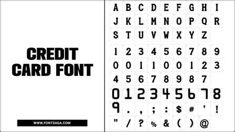 Credit Card Font - A Guide To Crafting Unique Designs
