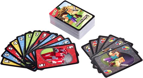 Mattel Games UNO Minecraft Card Game Videogame-Themed Collectors Deck ...