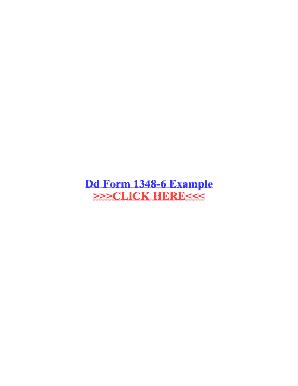 Fillable Online Dd Form 1348-6 Example Fax Email Print - pdfFiller