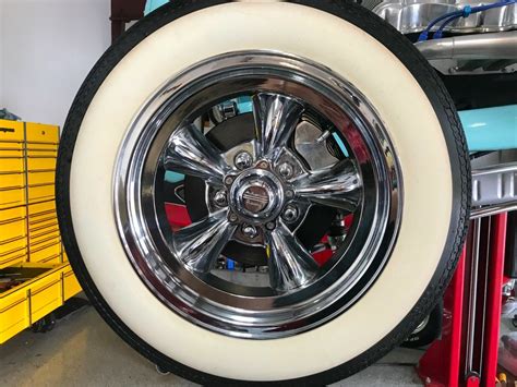 West Coast Hot Rod Rat Rod For 15" Wheel 75mm Wide Big White Wall Tire ...