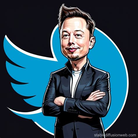 Elon Musk's Hilarious Twitter Logo Parody | Stable Diffusion Online