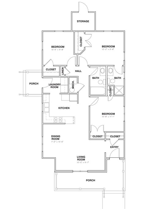 Floor Plan Details | Westwood Crossing Apartments in Washington, IN