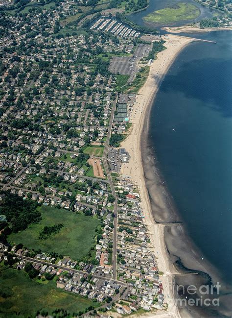 Fairfield Connecticut Beaches Aerial Photograph by David Oppenheimer - Fine Art America