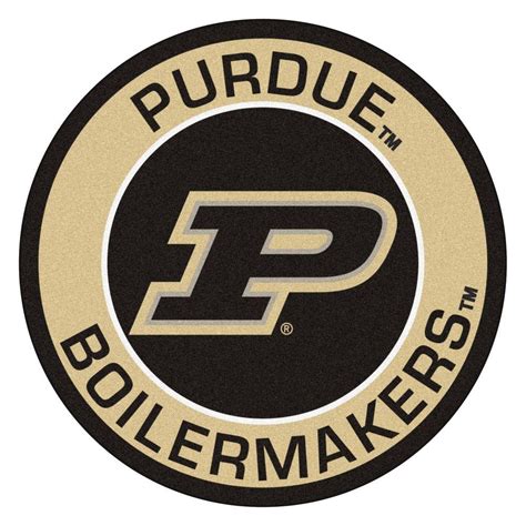 FANMATS NCAA Purdue University Suede 2 ft. x 2 ft. Round Area Rug-18635 ...