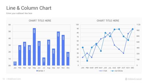 Line Charts PowerPoint Template Designs - SlideGrand