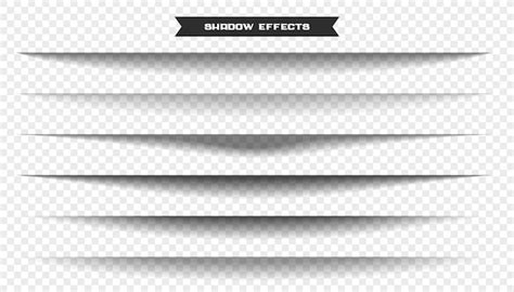 Free Vector | Wide paper sheet shadow effect set of six