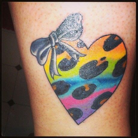 Heart with rainbow colors with bow tattoo | Tattoos, Bow tattoo, Heart tattoo