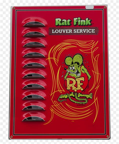 Rat Fink Louvered Tin Sign, Logo, Symbol, Trademark HD PNG Download - FlyClipart