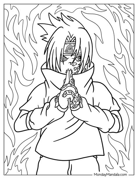 20 Sasuke Coloring Pages (Free PDF Printables)