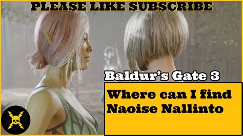 Baldur’s Gate 3: Where can I find Naoise Nallinto for a romance option - YouTube