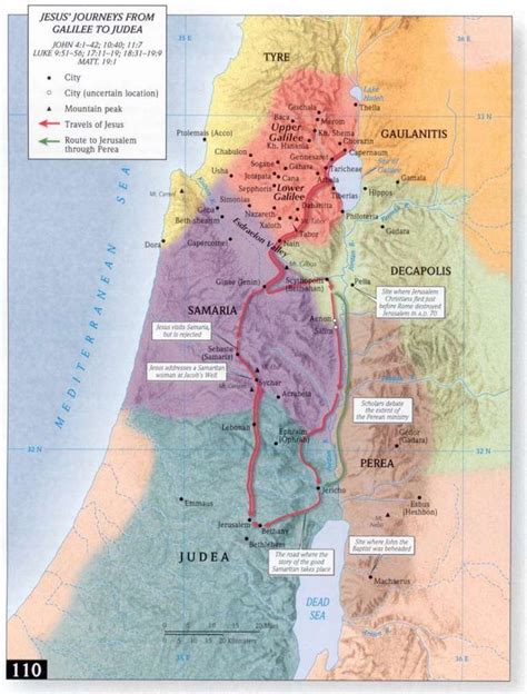 Sea of Galilee Map | Bible mapping, Sea of galilee, Map