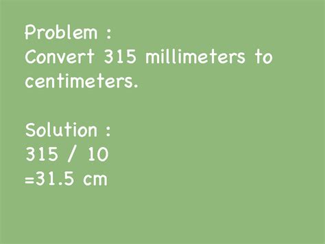 Inmundo Agotamiento Palpitar convertir de centimetro a milimetro Condensar televisor Valiente