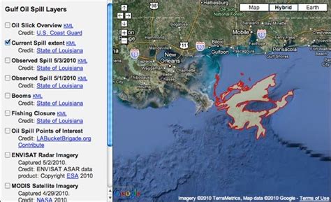 New Layered Google Map of Gulf Oil Spill - International Bird Rescue