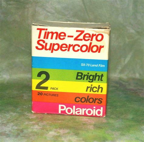 Vintage Polaroid Time-Zero Supercolor SX-70 Land Film 2 pack- Expired ...