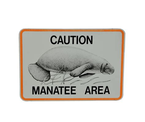 Manatee Area Warning Sign Free Stock Photo - Public Domain Pictures