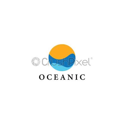 Ocean logo vector - stock vector 2710541 | Crushpixel