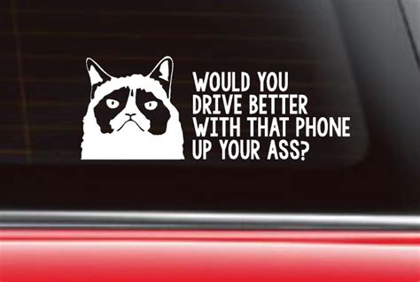 Grumpy Cat Car Decal Funny Car Decal