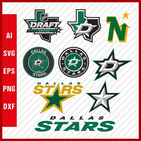 Dallas Stars Logo, Dallas Stars Svg Cut Files, Layered Svg - Inspire Uplift