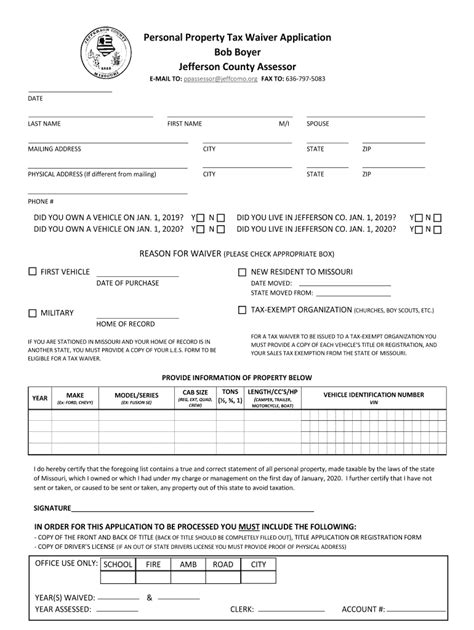 Jefferson County Alabama Property Tax Exemption Form - ExemptForm.com