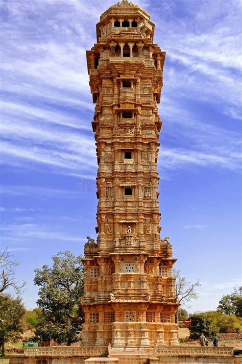 India, Chittorgarh: Vijay Stambh Stock Photo - Image of fort, ancient: 4889370