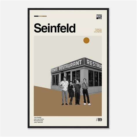 Seinfeld Poster, Seinfeld Movie Print, Retro Movie Poster - Citiesbox