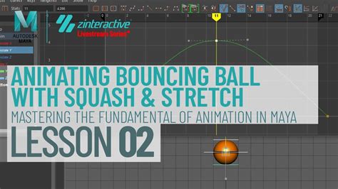 Animating Bouncing Ball with Squash & Stretch | Lesson 2 | Maya ...