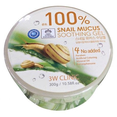 3W Clinic 98% Snail Mucus Soothing Gel Moisturizing Skin Care Face | Skin care wrinkles, Best ...