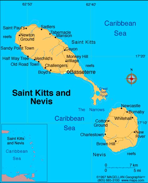 Saint Kitts and Nevis Atlas: Maps and Online Resources | Infoplease.com | Saint kitts and nevis ...