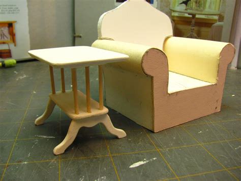 Dollhouse Miniature Furniture - Tutorials | 1 inch minis 1 INCH SCALE END TABLE TUTOR ...