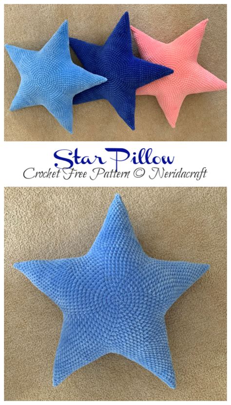 Star Pillow Crochet Free Patterns - Crochet & Knitting