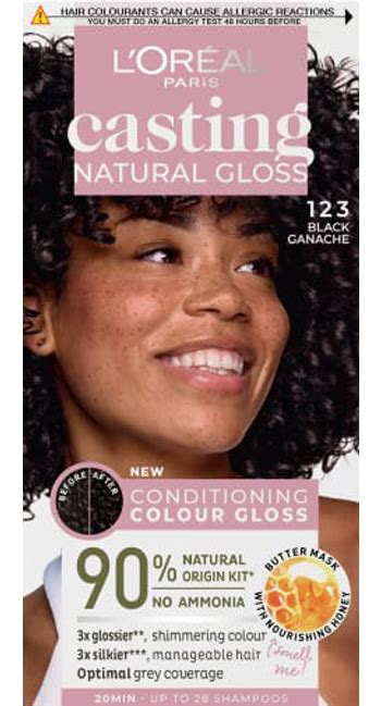 Casting Natural Gloss 123 Black Ganache Semi Permanent Hair Dye| Hair ...