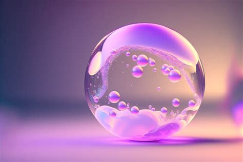 Purple Bubbles Wallpaper