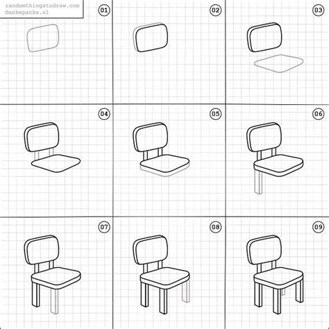 Random Things to Draw on Instagram: “How to draw a chair.” | Easy ...