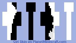 The man of White-Black Minecraft Skin