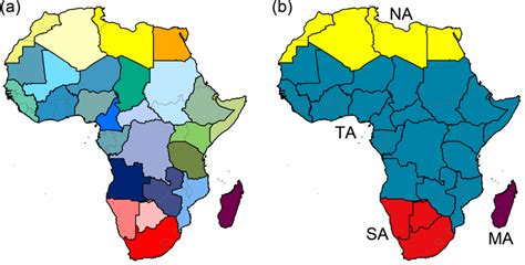 Figure S1. Maps showing divisions of Africa into 27 botanical regions... | Download Scientific ...