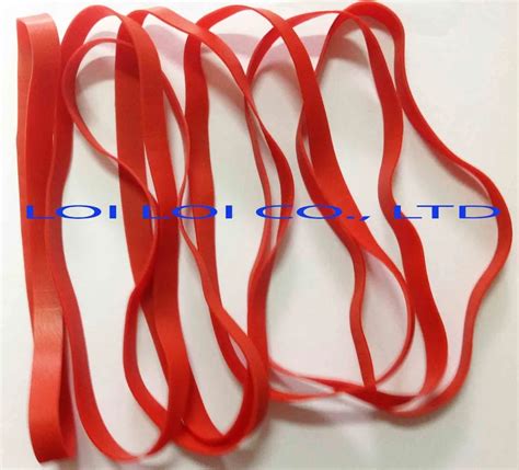 Factory Supply Red Rubber Bands Directly For Sale / Extra Wide Large ...