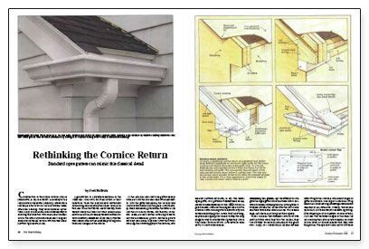 Rethinking the Cornice Return - Fine Homebuilding