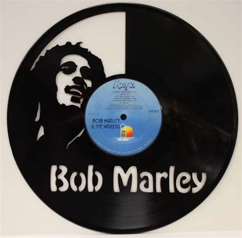 Bob Marley Vinyl Lp Record Laser Cut Wall Art Display - Gold Record ...