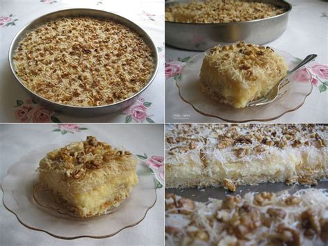 Kadaif me yçë vezësh - Kadaif with custard. | Albanian recipes ...