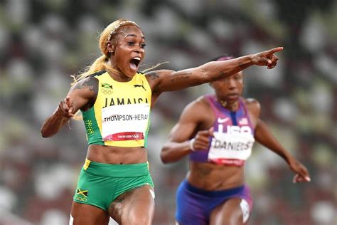 2021 Olympics: Elaine Thompson-Herah wins gold as Jamaica sweeps women ...