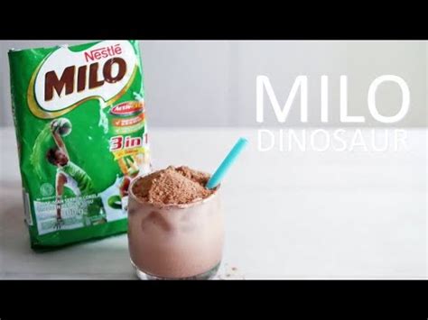 How To Make: Milo Dinosaur | Es Milo Tabur Recipe - YouTube