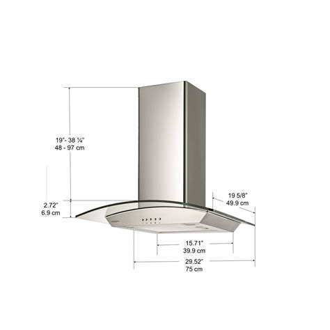 30 in. Ancona Convertible Wall-Mounted Range Hood — Ancona Home