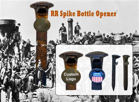 Railroad Spike Bottle Opener Custom Logo & Box – RailroadWare