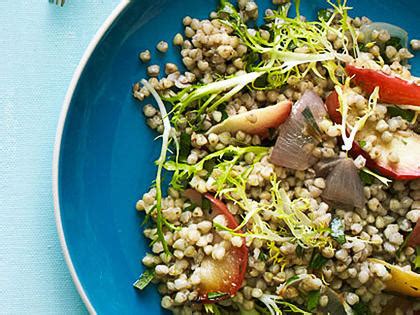 Warm Buckwheat Salad & Roasted Shallots, Apples, & FrisÃ©e Recipe – Sunset Magazine