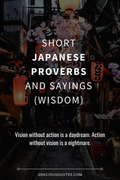 Short Japanese Proverbs and Sayings (WISDOM) - Gracious Quotes | Proverbs quotes, Japanese ...