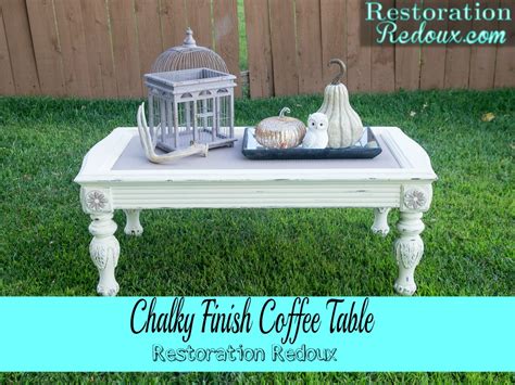 Chalky Finish Coffee Table - Daily Dose of Style