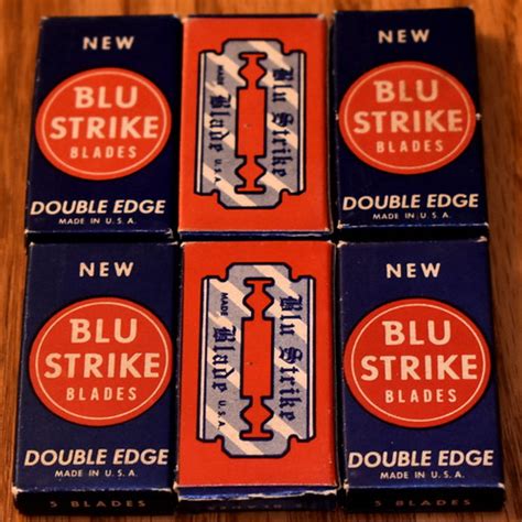 Vintage Blu-Strike Double Edge Razor Blades, Made In USA, … | Flickr