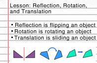 Reflection, Rotation, Translation | Turtle Diary Lesson